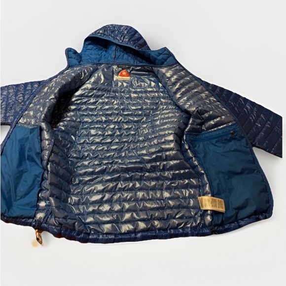 Columbia TurboDown 740TD Omni-Heat Hooded Jacket Women’s Small Blue - Picture 6 of 9